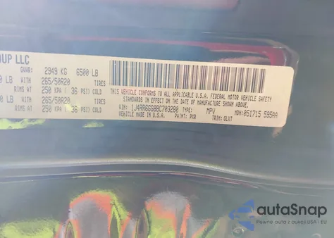 2011 Jeep Grand Cherokee Overland из США, поврежденный, VIN 1J4RR6GG8BC703280